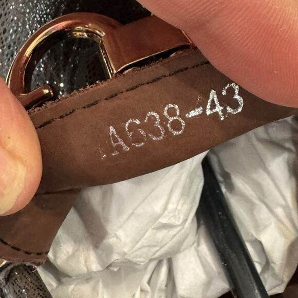 Men's Dark Brown Loafers with Gold “G” Detailing NEW Size 43/10 - Picture 8 of 10